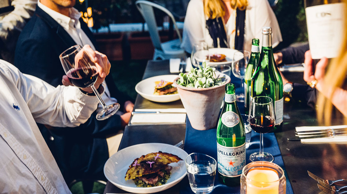 S.Pellegrino Bottle and Italian Lifestyle